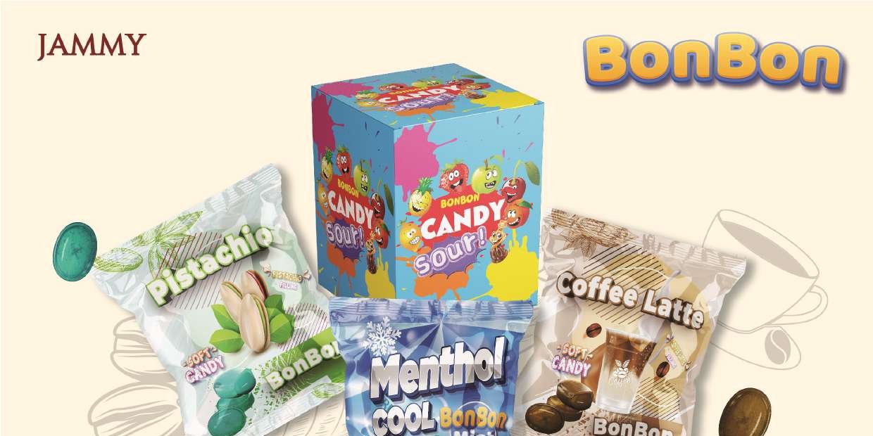 BonBon soft candy, assorted flavors